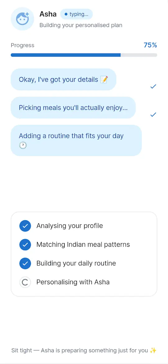 A screen from the Aarogya app