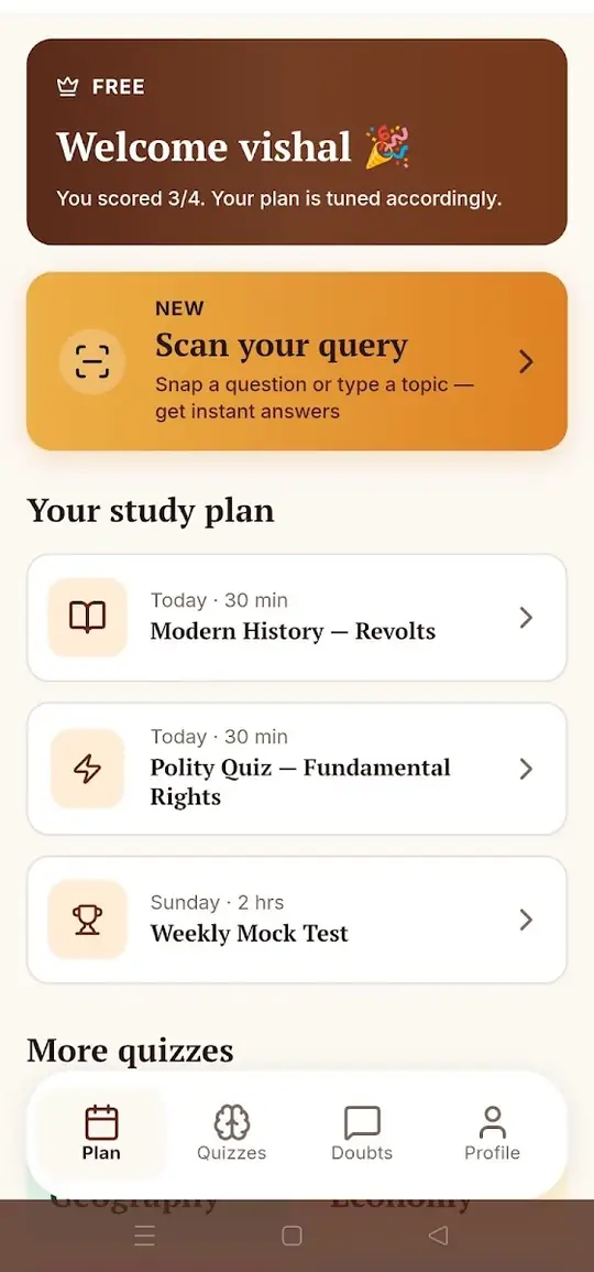 A screen from the SARTHI app