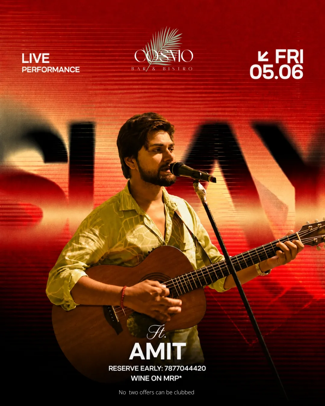 Cosmo Bar & Bistro — Live performance announcement