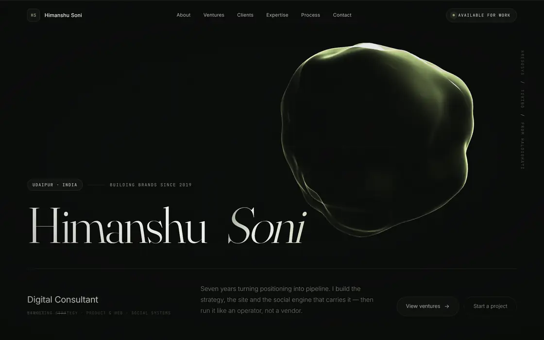 Home page of sonihimanshu.com